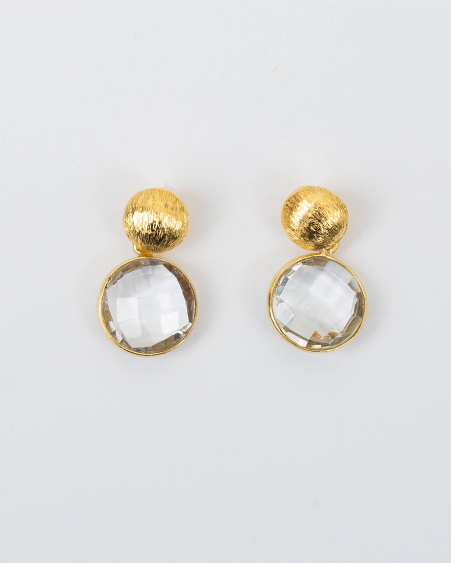 Fronte Drop Earrings - Clear