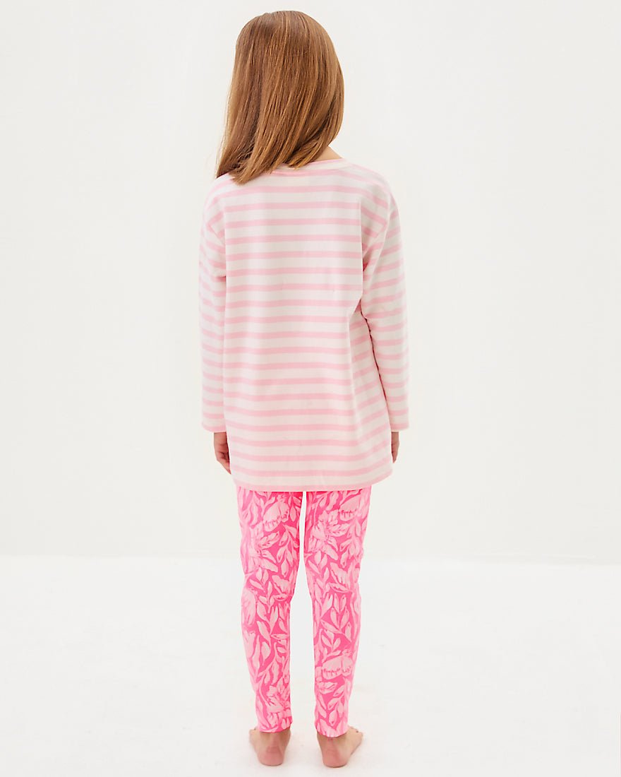 Girls Maia Legging - Rousseau Pink Tulip To Tango