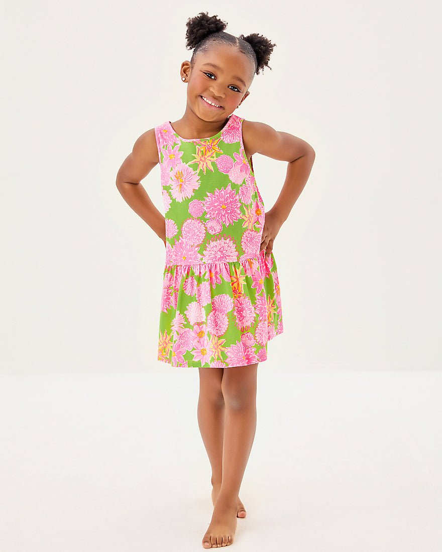 Girls Mini Dixi Dress - Multi Seaside Garden