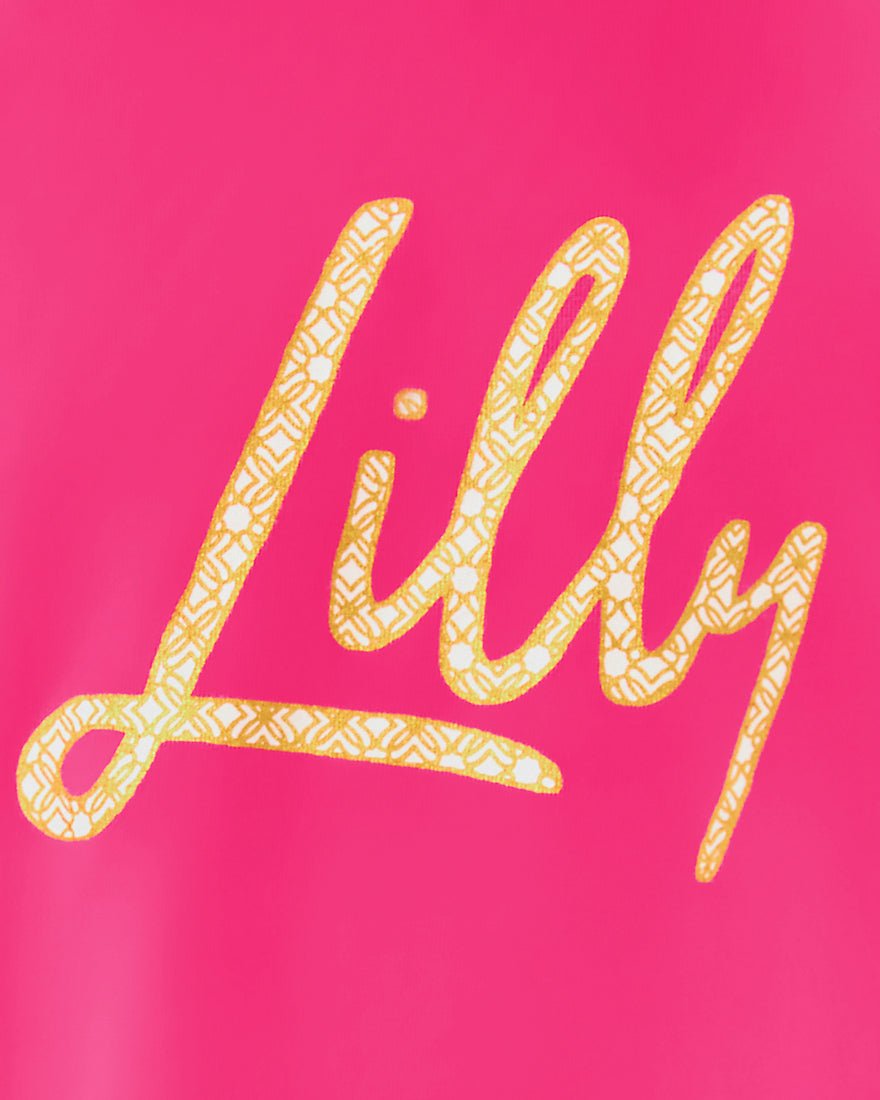 Girls Mini Jansen Long Sleeved Top - Multi Brandmarked Lilly Script Graphic