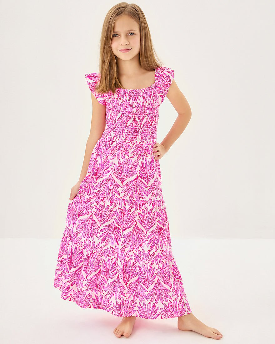 Girls Mini Jilly Midi Dress - Pink Bliss Shady Babe
