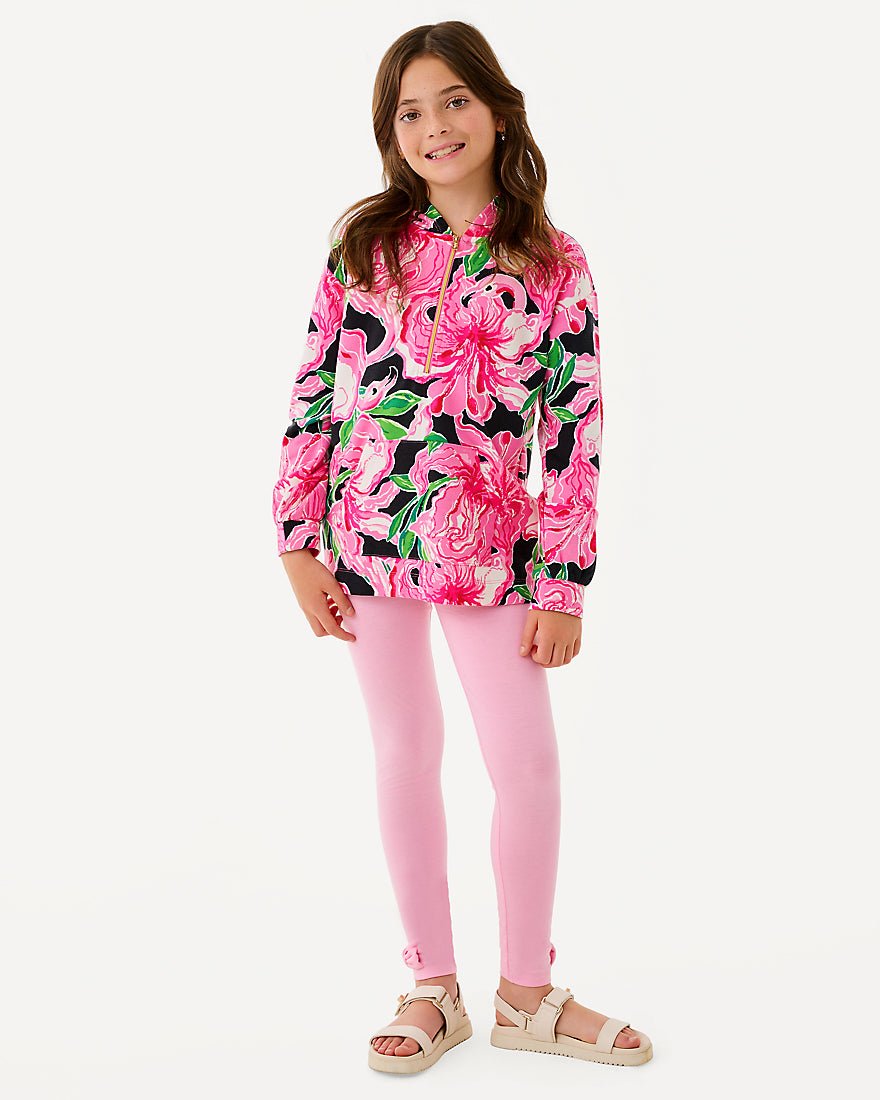 Lilly Pulitzer - Girls Mini Kamillie Hoodie - Onyx Party All The Time
