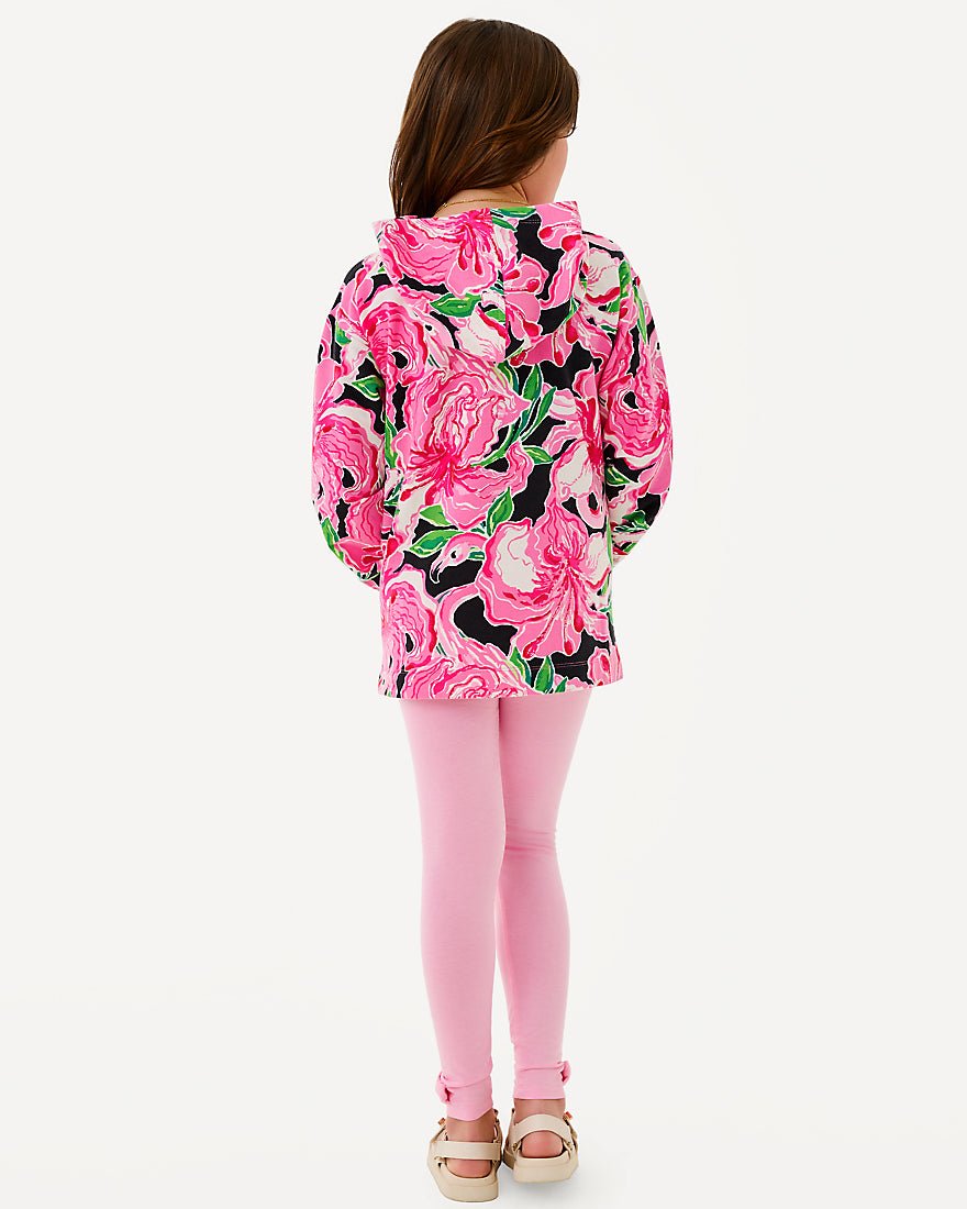 Lilly Pulitzer - Girls Mini Kamillie Hoodie - Onyx Party All The Time
