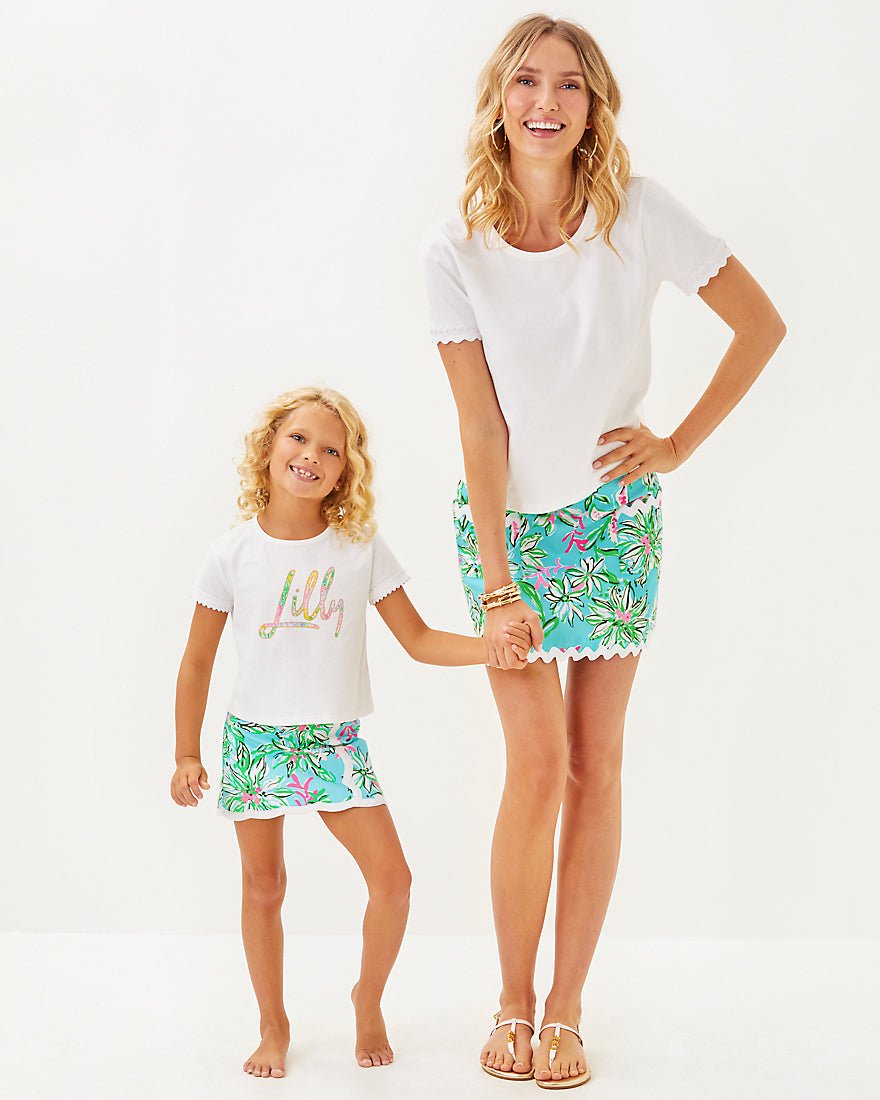 Girls Mini Rally Tee - Multi Bright Delight Patch