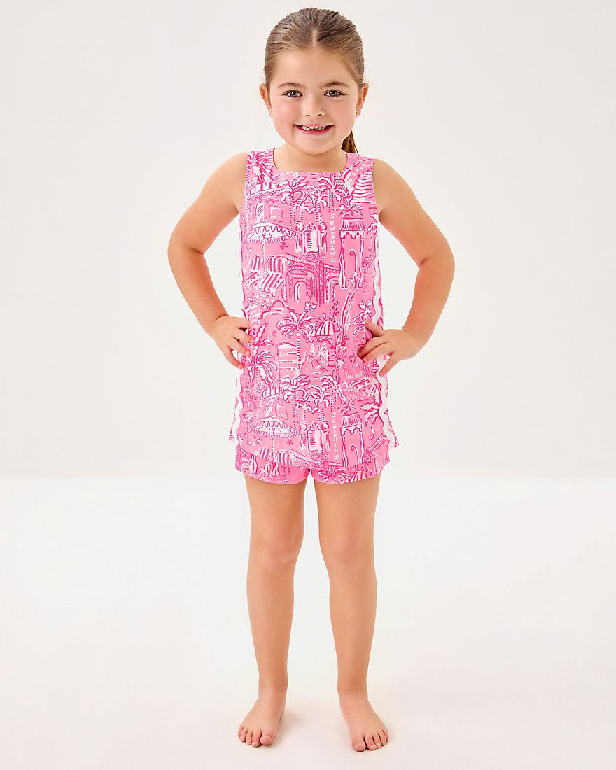 Girls Mini Romey Shift Set - Conch Shell Pink Pennys Playground