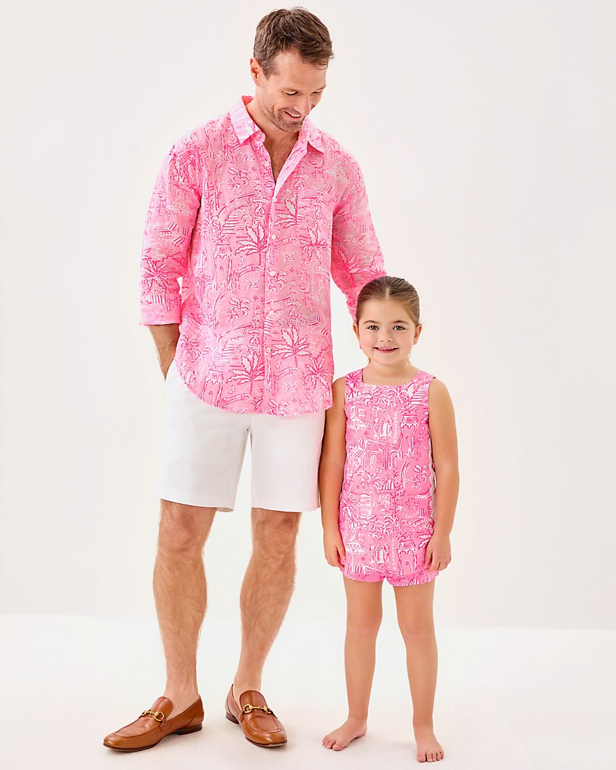 Girls Mini Romey Shift Set - Conch Shell Pink Pennys Playground