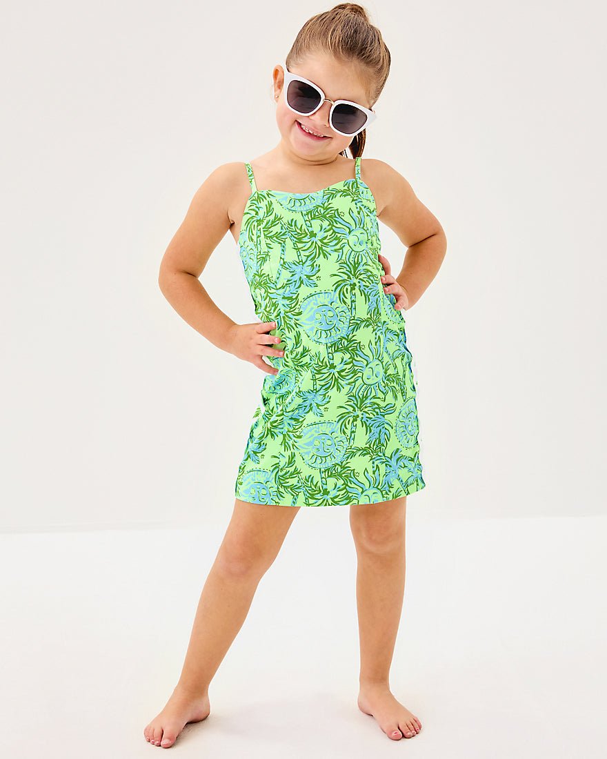 Girls Mini Shelli Dress - Cool Mint Catchin Rays