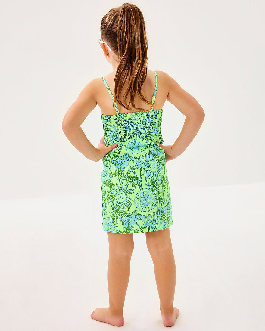 Girls Mini Shelli Dress - Cool Mint Catchin Rays