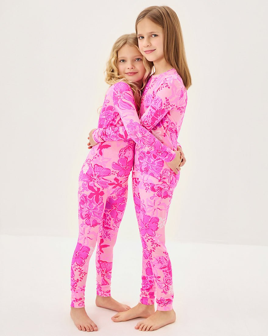 Girls Sammy Pajama Set - Parigi Pink Supporting Squad