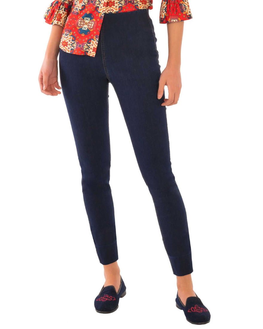 Gripeless Denim Pull On Pant - Dark Denim