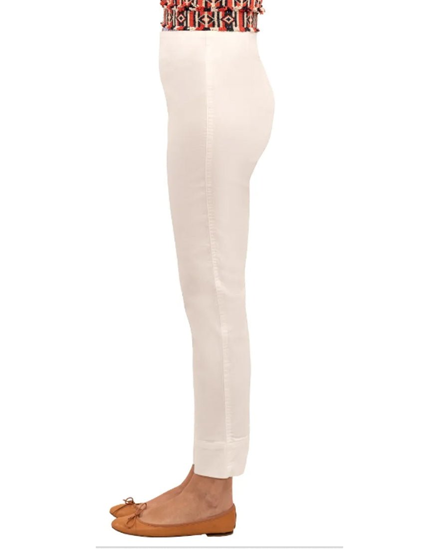 Gripeless Denim Pull On Pant - White