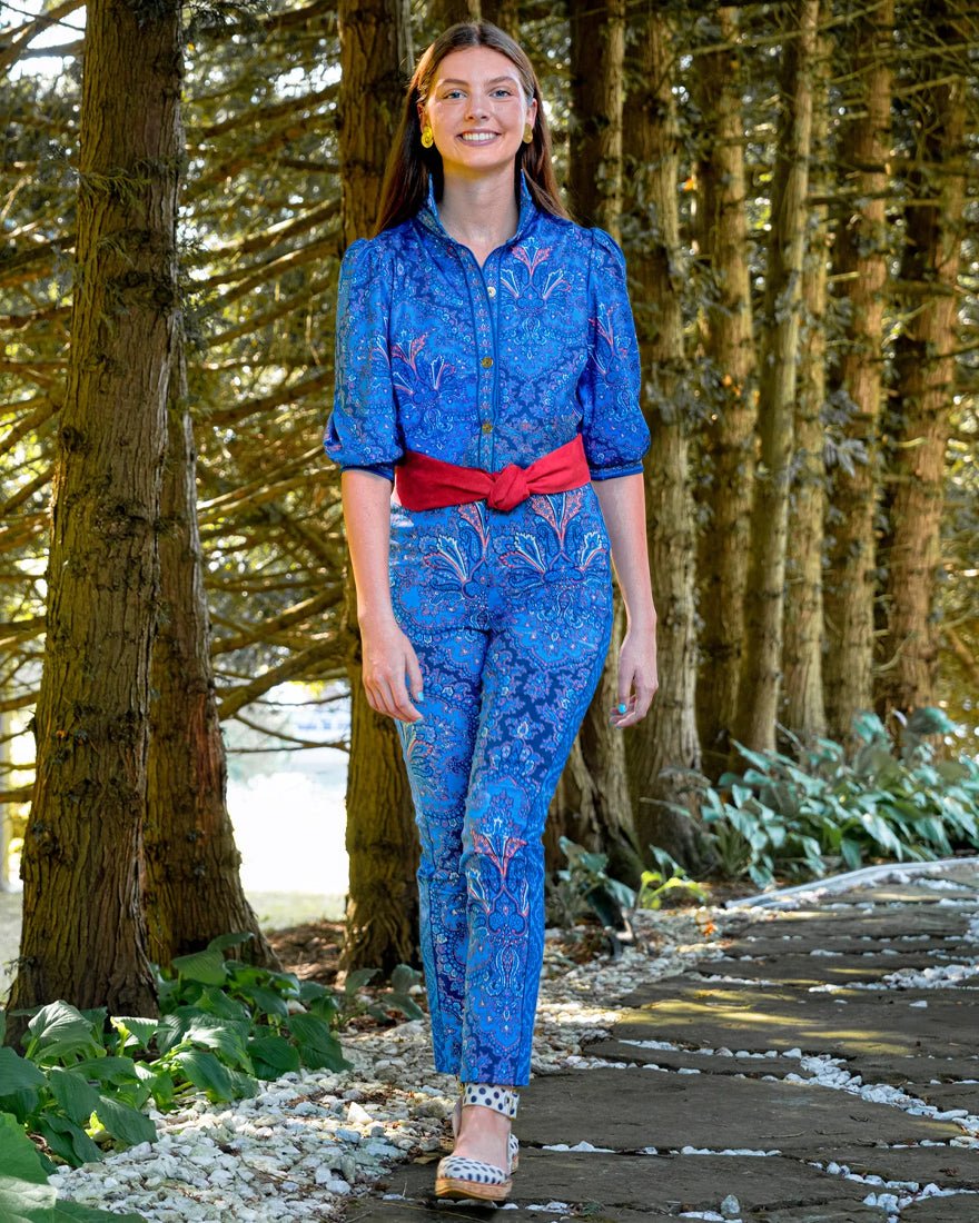 Gripeless Pull On Pants - Imari Passion Paisley