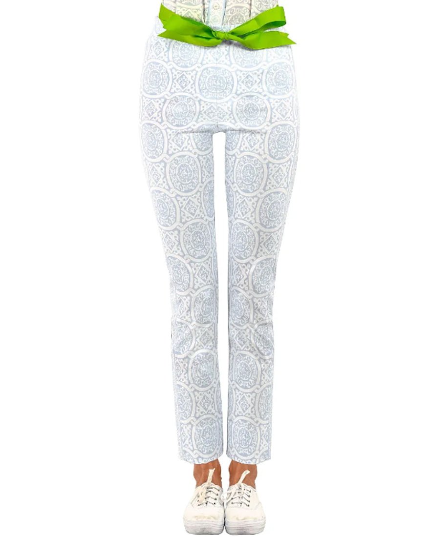 Gripeless Pull On Pants - White Peri Sultans Classic