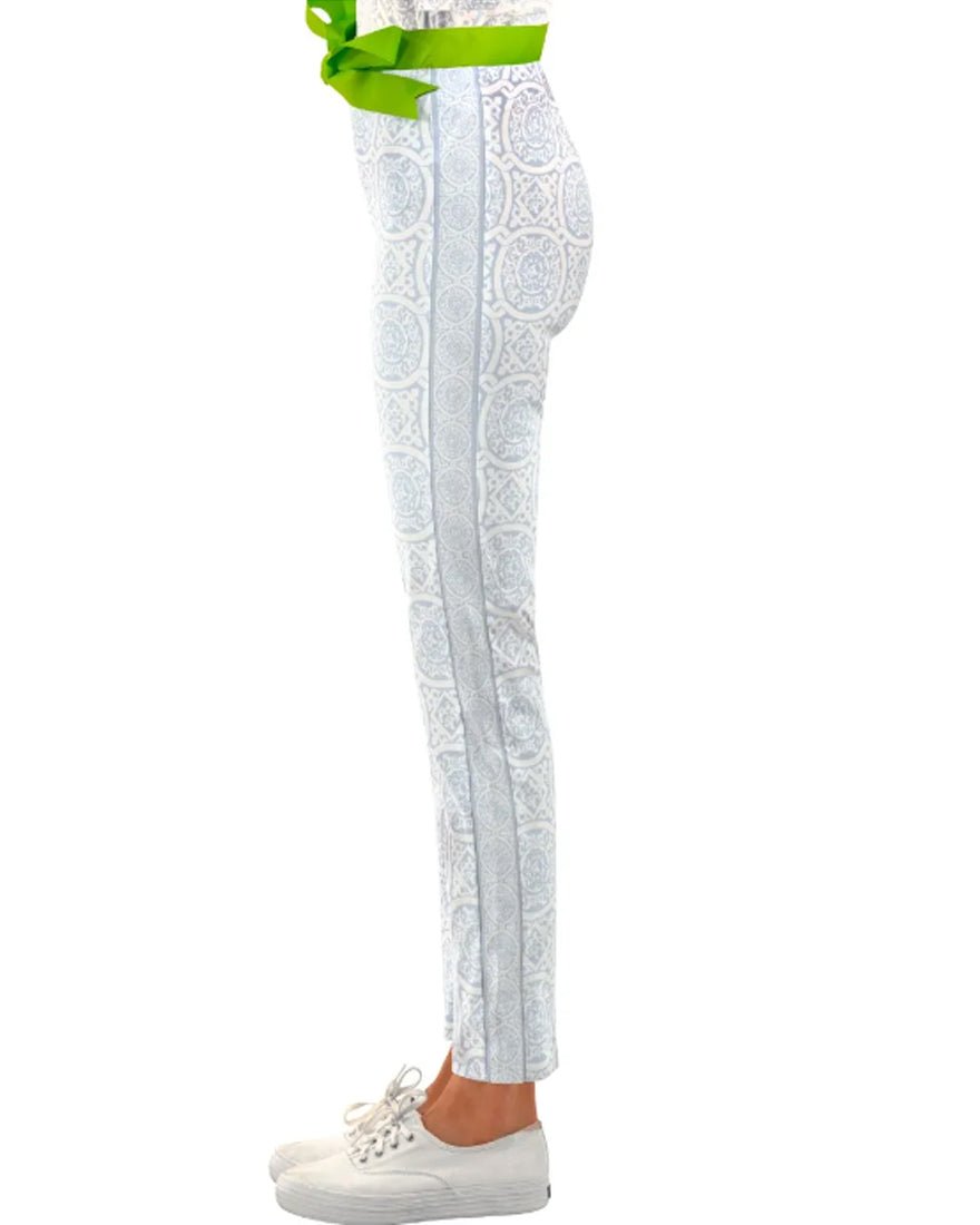 Gripeless Pull On Pants - White Peri Sultans Classic