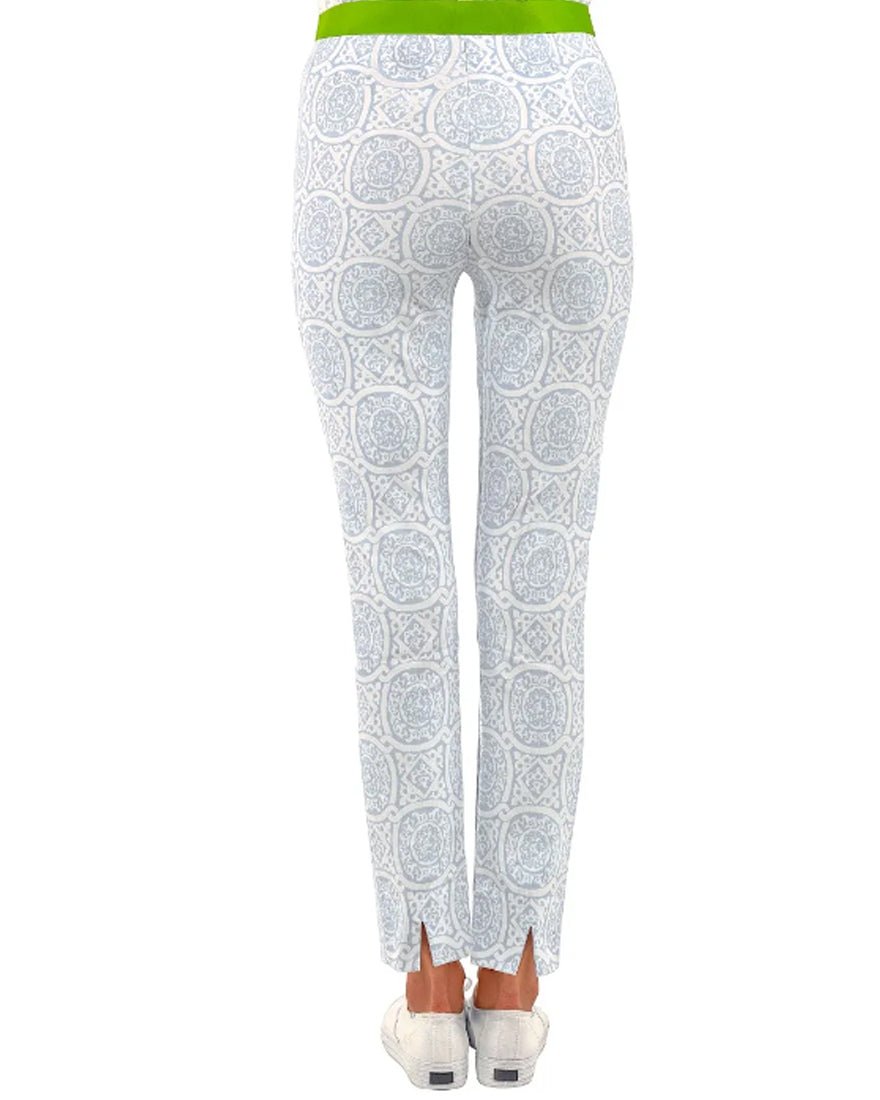 Gripeless Pull On Pants - White Peri Sultans Classic