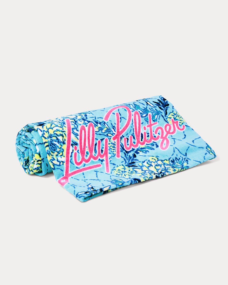 Lilly Pulitzer - Gwp Beach Towel - Bellevue Blue Breakers Beach