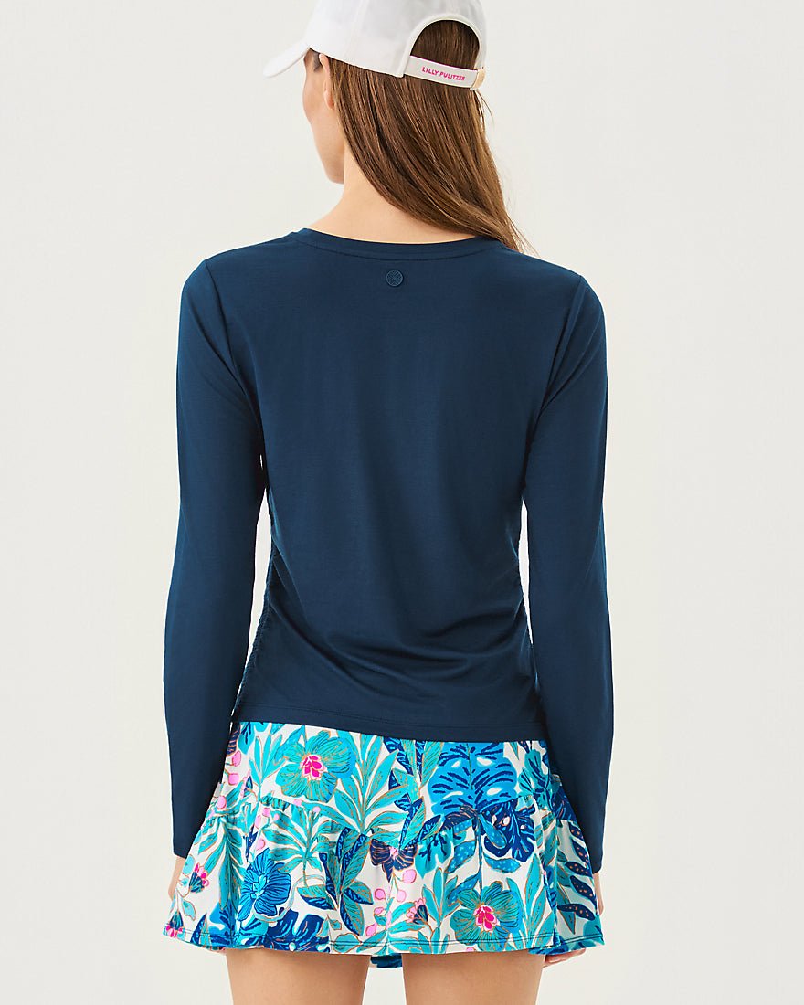 Heston Long Sleeve Tee Upf 50 Plus - Low Tide Navy