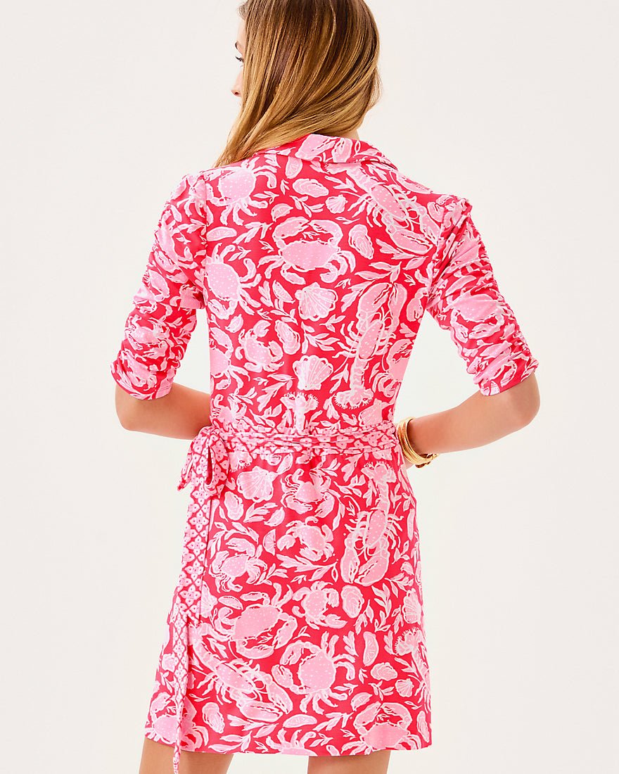 Ibby Skirted Romper - Cane Coral Crab Collab