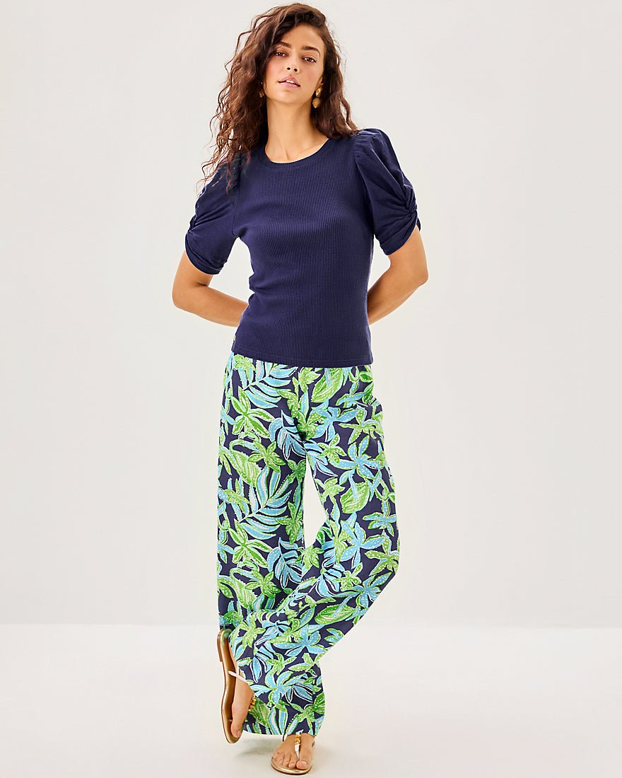 Igby Knit Top - Sapphire Pool