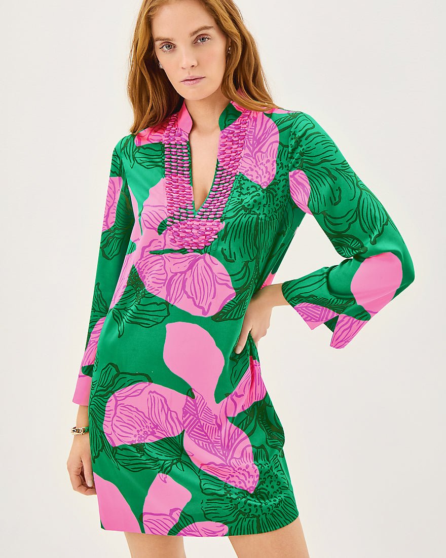 Irella Caftan Dress - Kitts Green Oversized Sunset Shadows