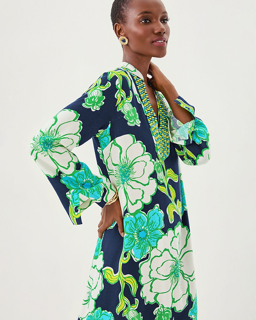 Irella Maxi Caftan Dress - Low Tide Navy Oversized Go Big