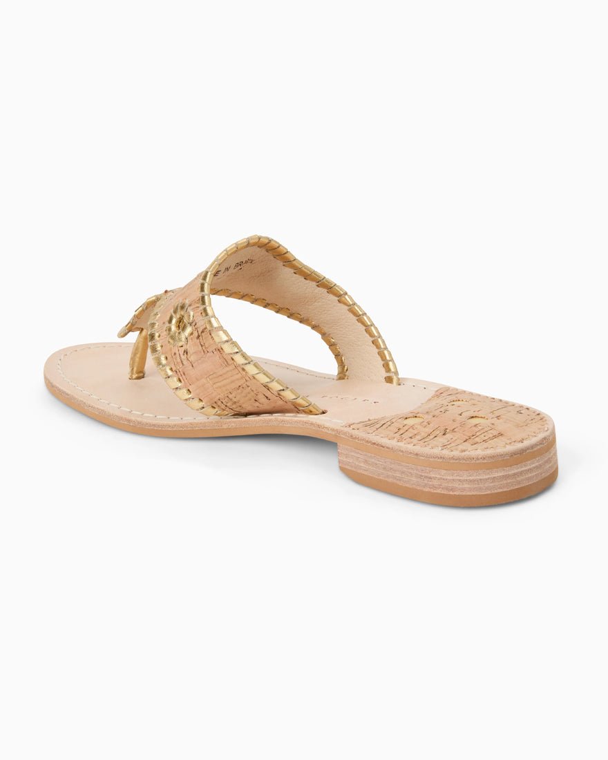Jacks Flat Sandal - Natural Gold Cork