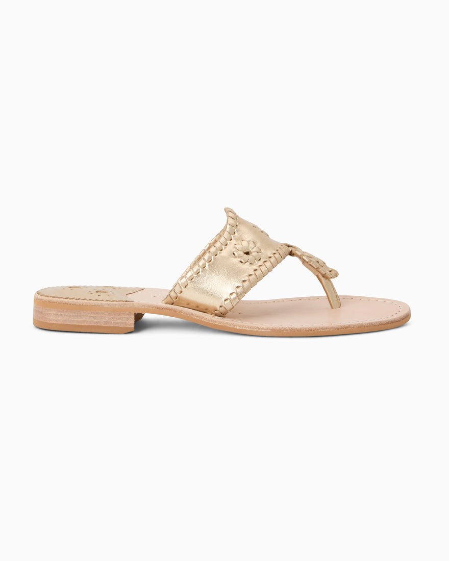 Jacks Flat Sandal - Platinum