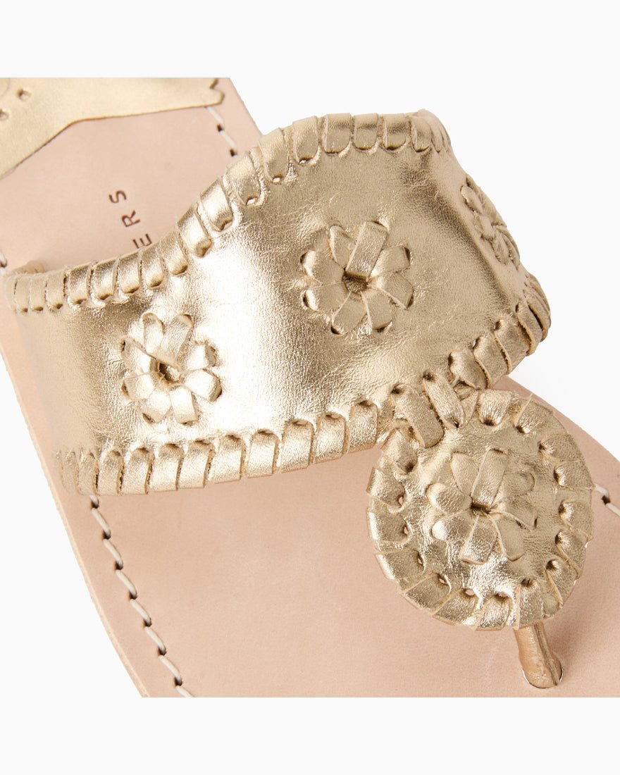Jacks Flat Sandal - Platinum