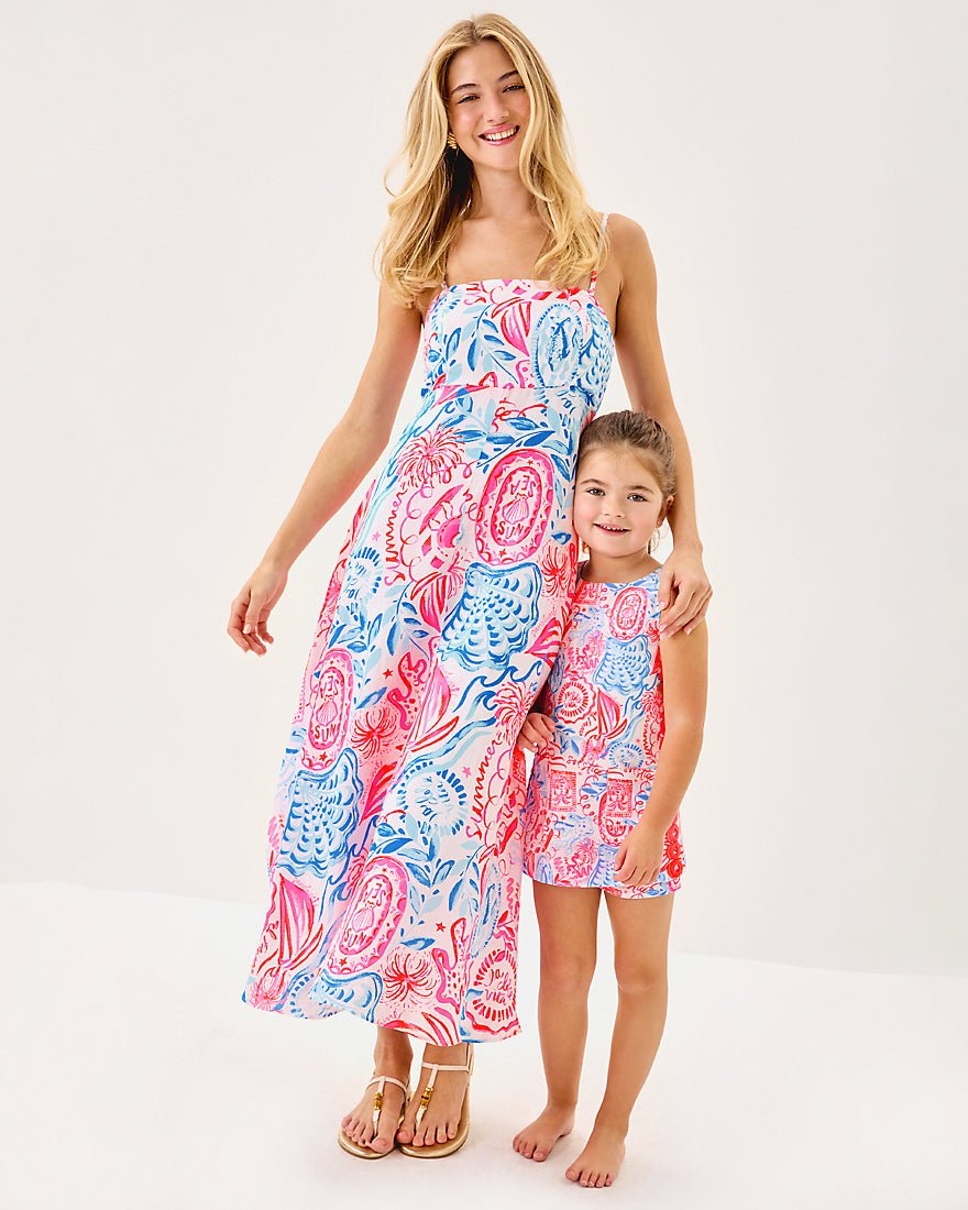 Jorgian Linen Midi Dress - Resort White Sun Sea Sand