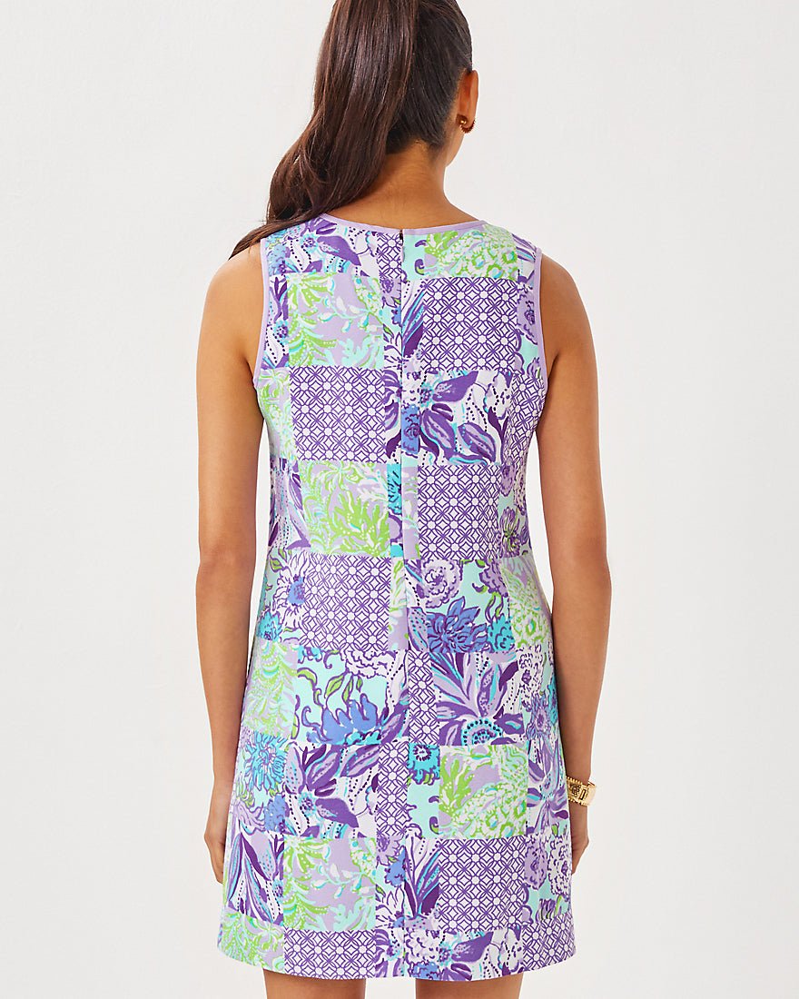 Julienne Shift Dress - Multi Juicy Story Patch