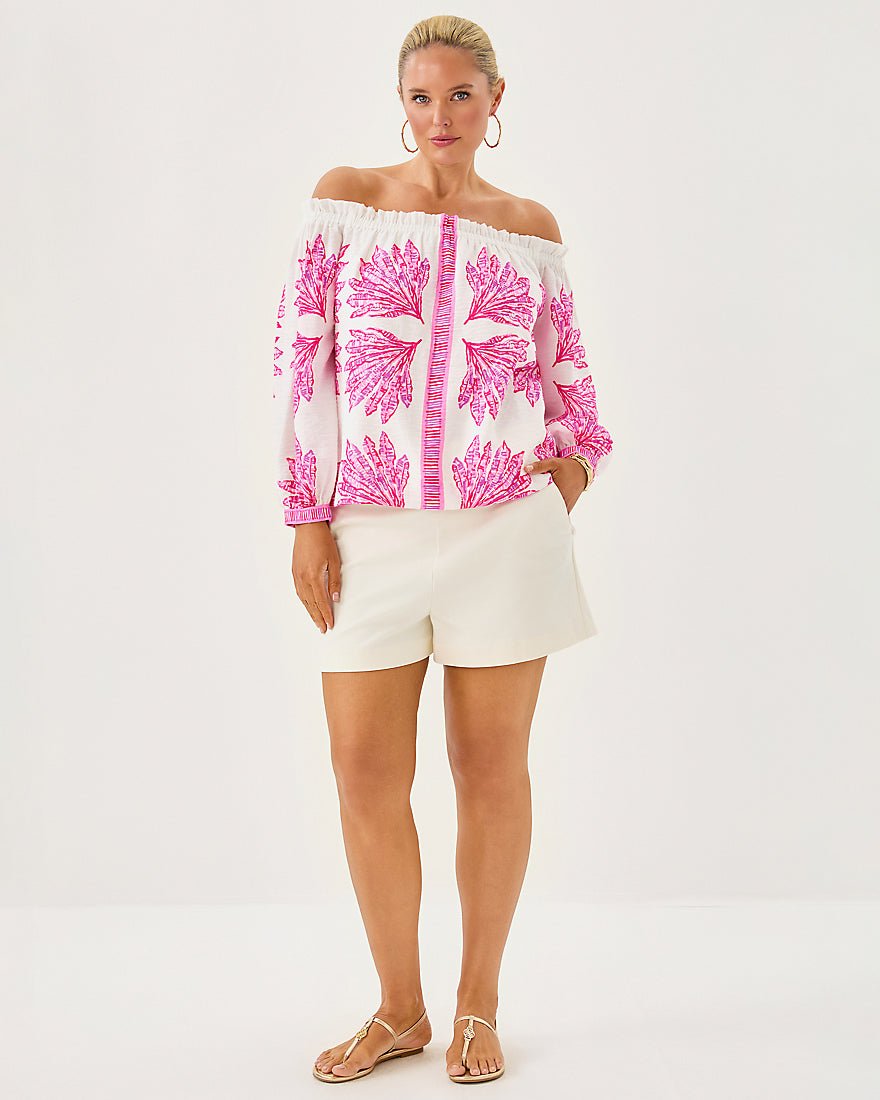 Kalinda Off The Shoulder Top - Pink Bliss Shady Babe