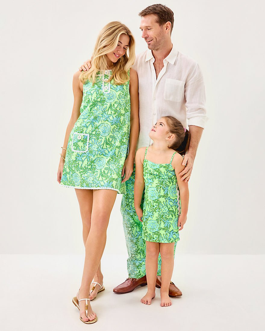 Kalliope Shift Romper - Cool Mint Catchin Rays