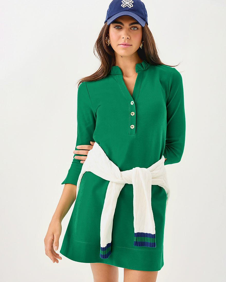 Knightley Dress - Fiddle Leaf Green