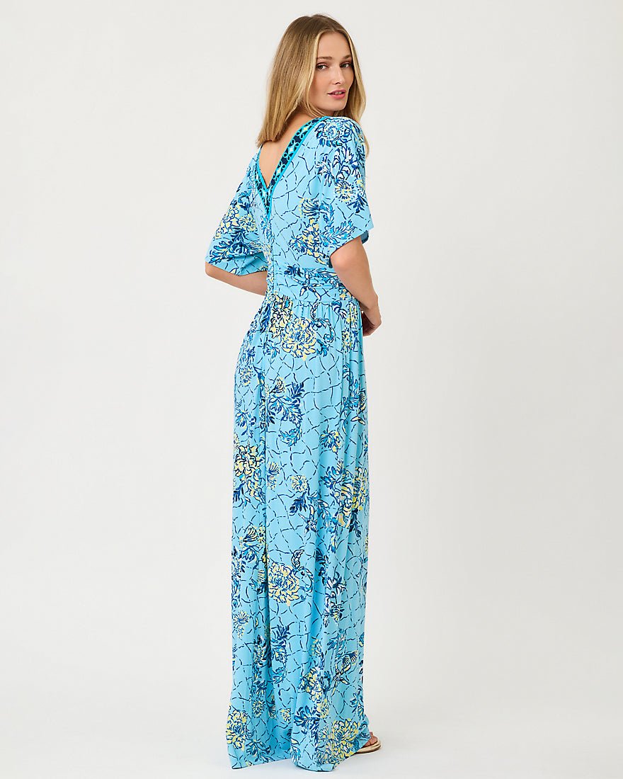Lilly Pulitzer - Lauralai Maxi Dress - Bellevue Blue Breakers Beach
