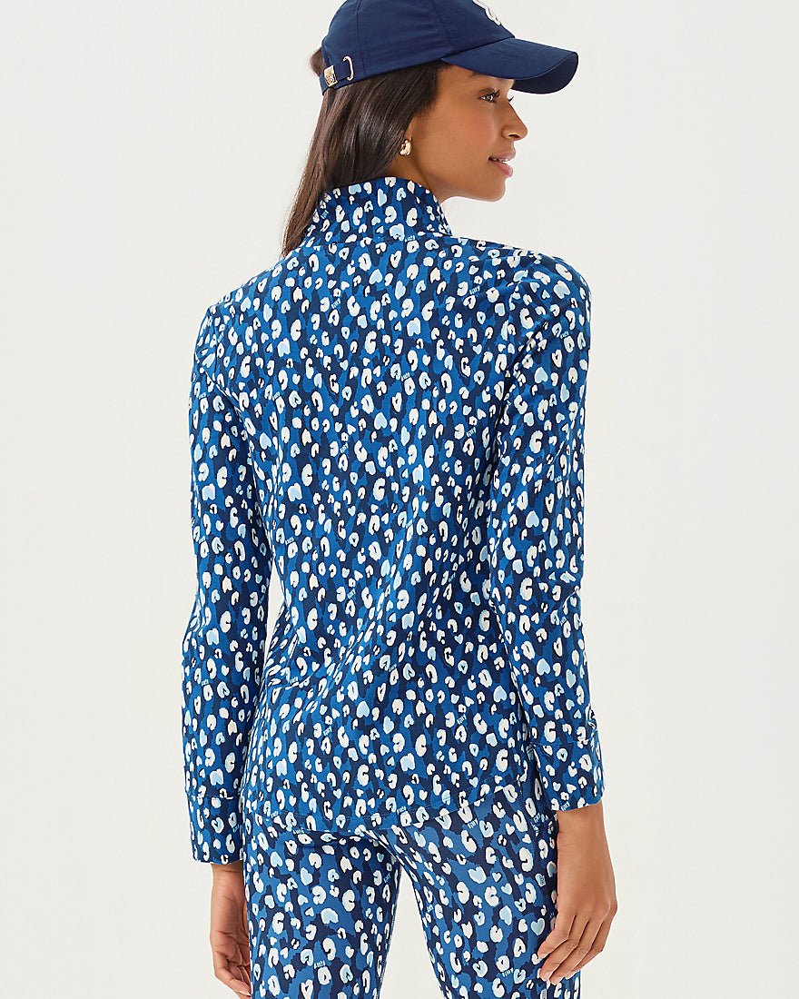 Leona Upf 50 Plus Zip Up Jacket - Starlight Navy Youre An Animal