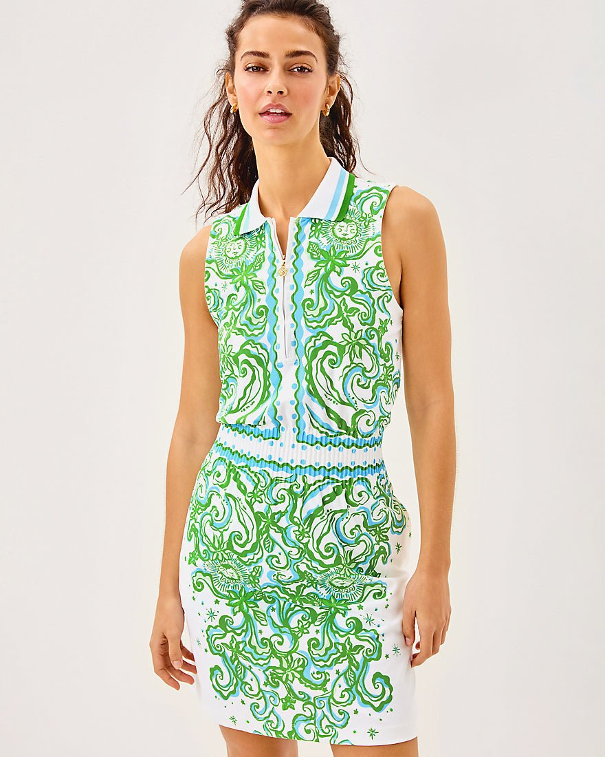 Love Active Sleeveless Dress Upf 50 Plus - Resort White Sol Mates