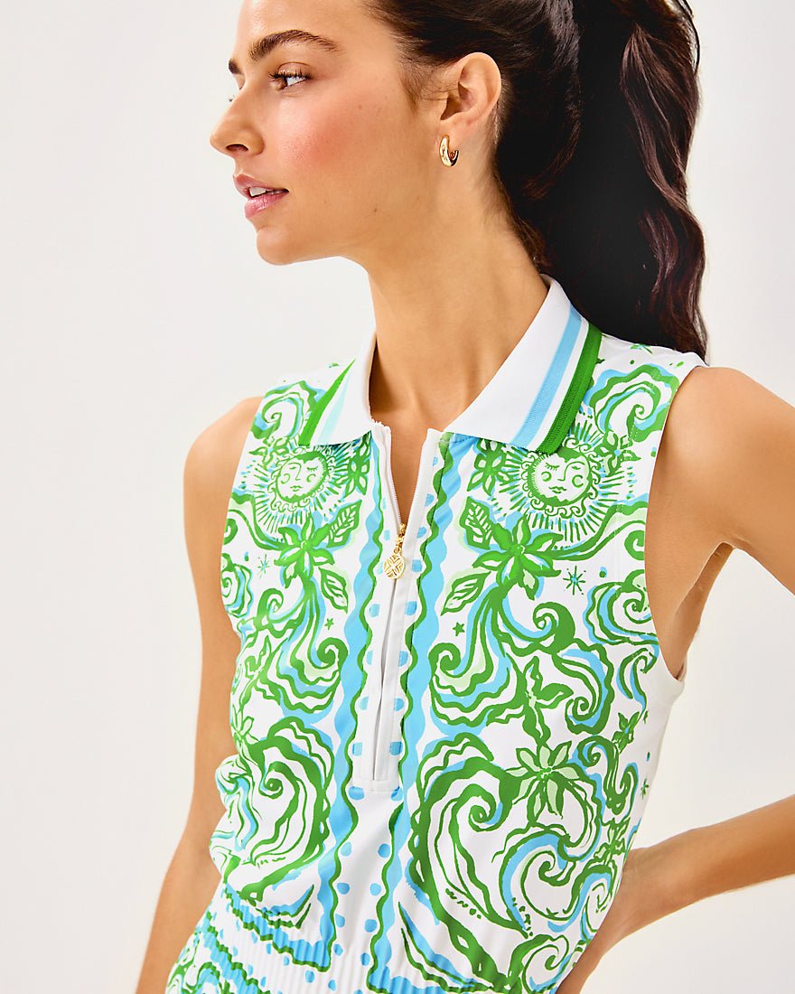 Love Active Sleeveless Dress Upf 50 Plus - Resort White Sol Mates