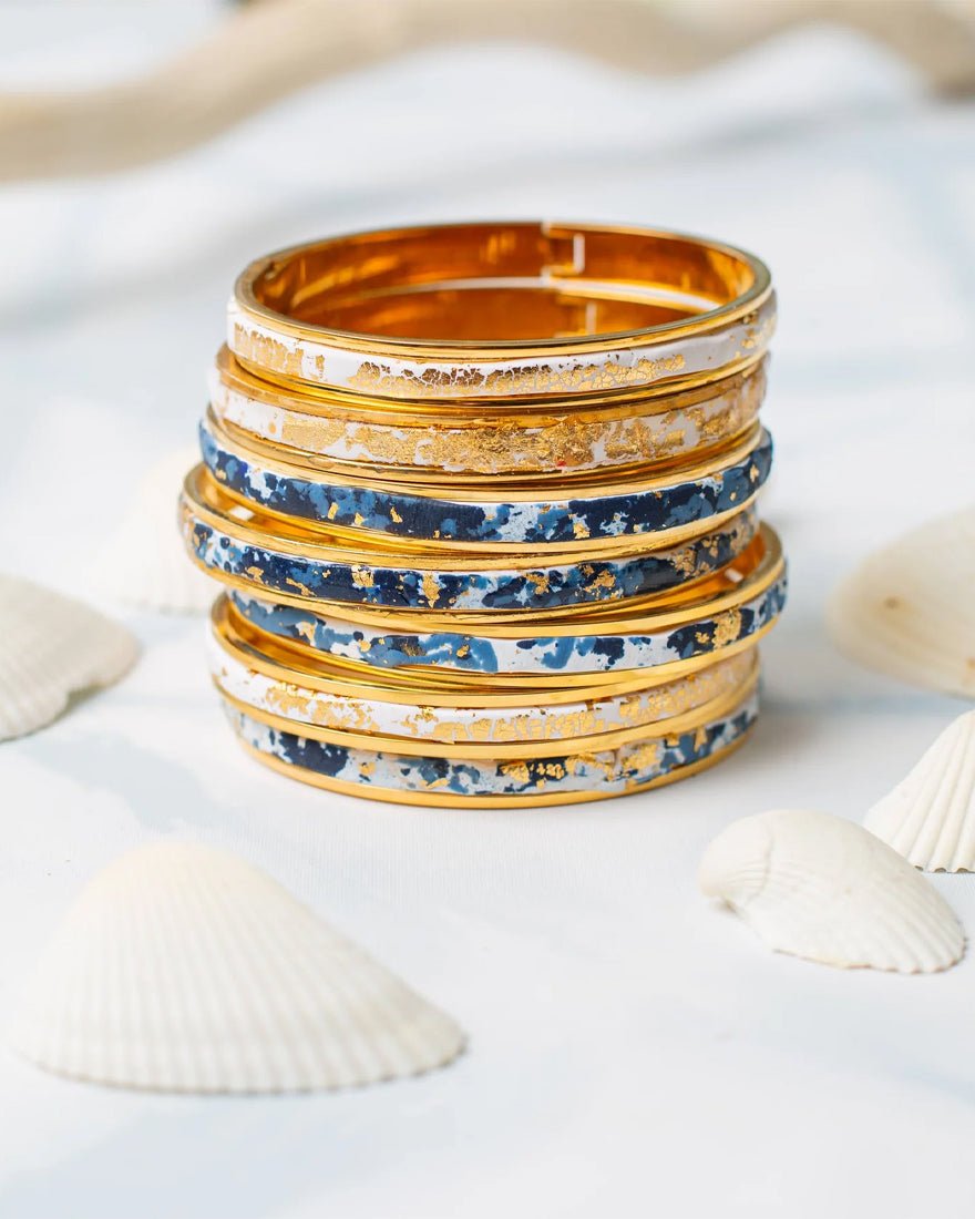 Lumino ColorPop Gold Bangle Bracelet - Luna