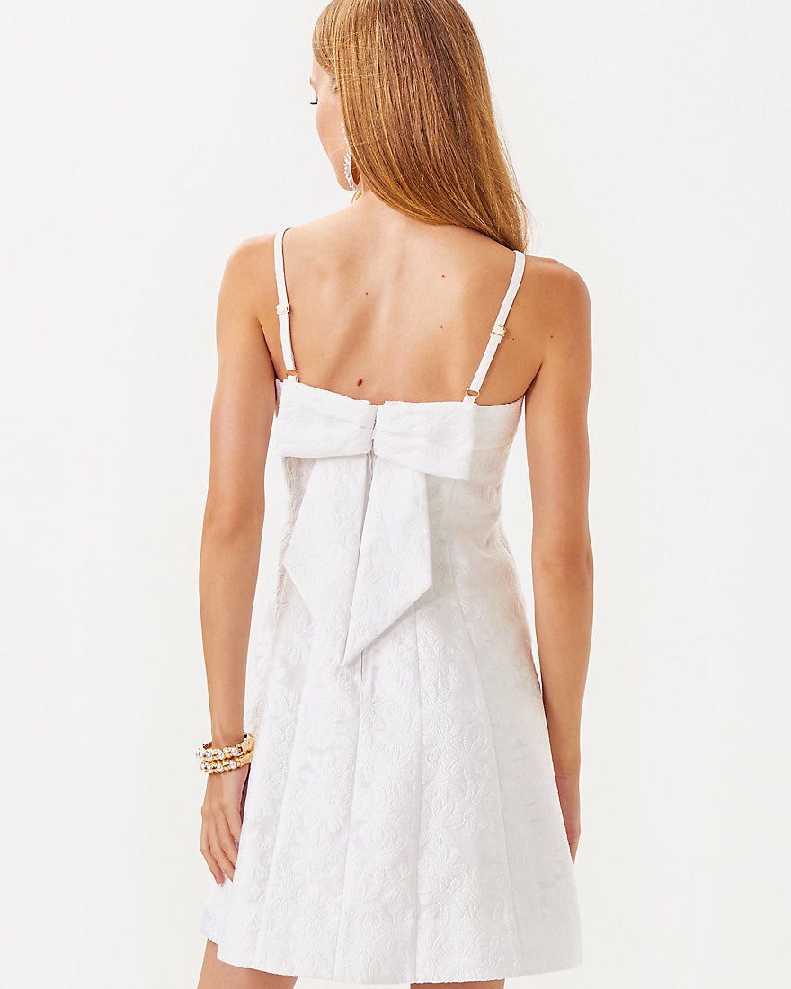 Marissa Dress - Resort White Peony Bloom Organza