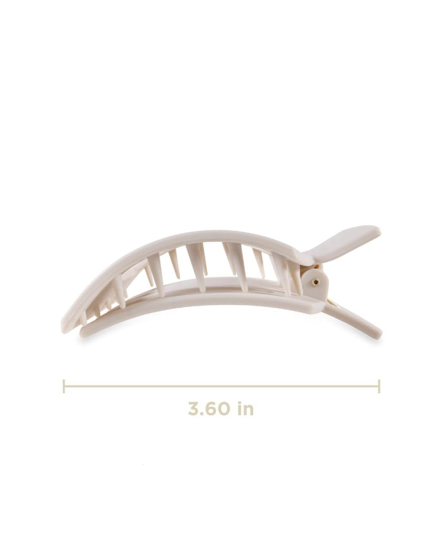 Medium Flat Square Hair Clip - Toasted