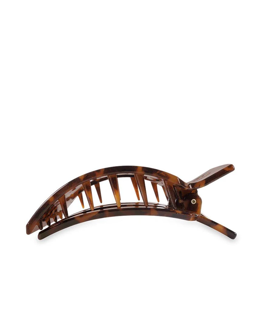 Medium Flat Square Hair Clip - Tortoise