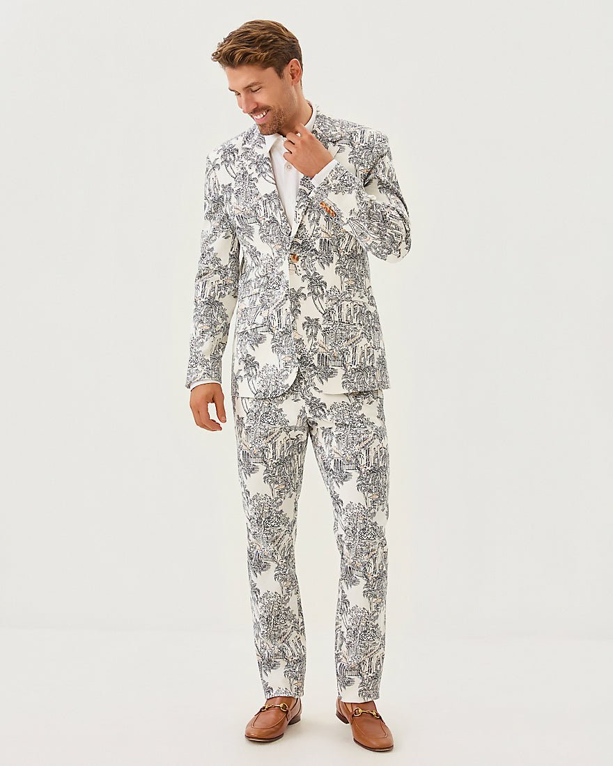 Mens Stuff Flagler Blazer - Coconut Pb Anniversary Toile
