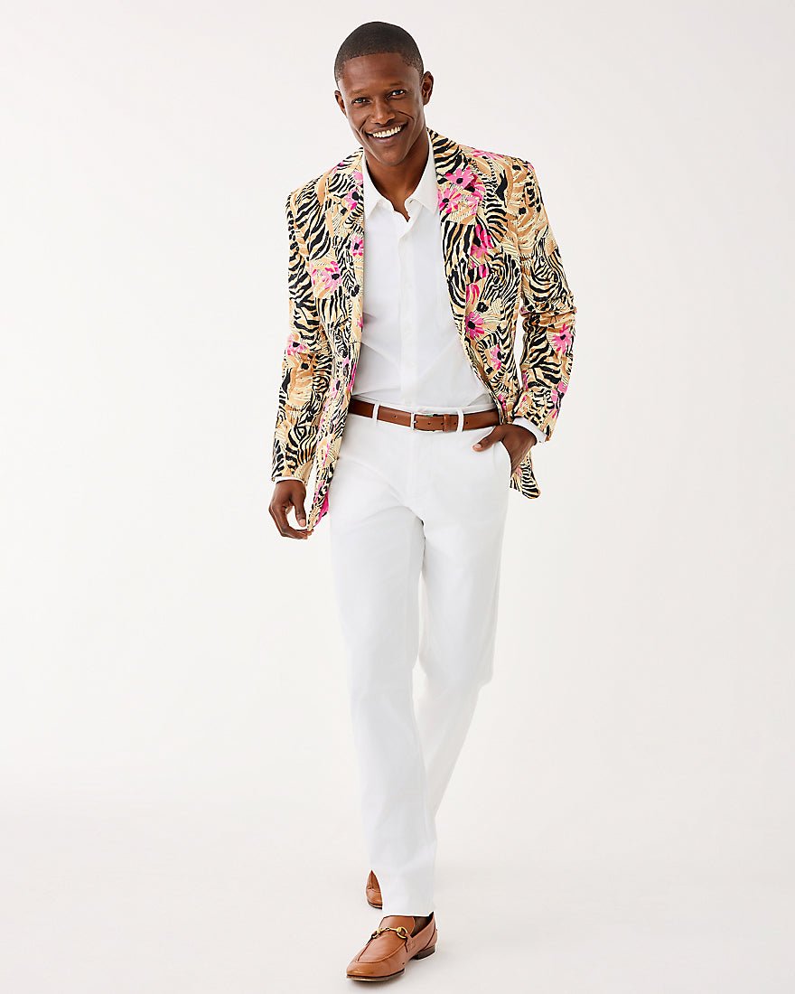 Lilly Pulitzer - Mens Stuff Flagler Blazer - Rutabaga El Morocco
