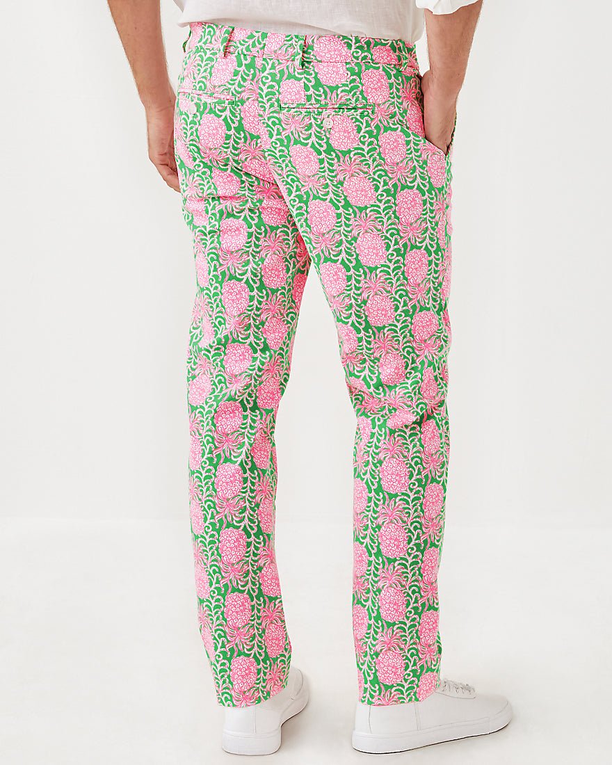 Mens Stuff Mizner Stretch Pant - Fauna Green Party Like A Pineapple