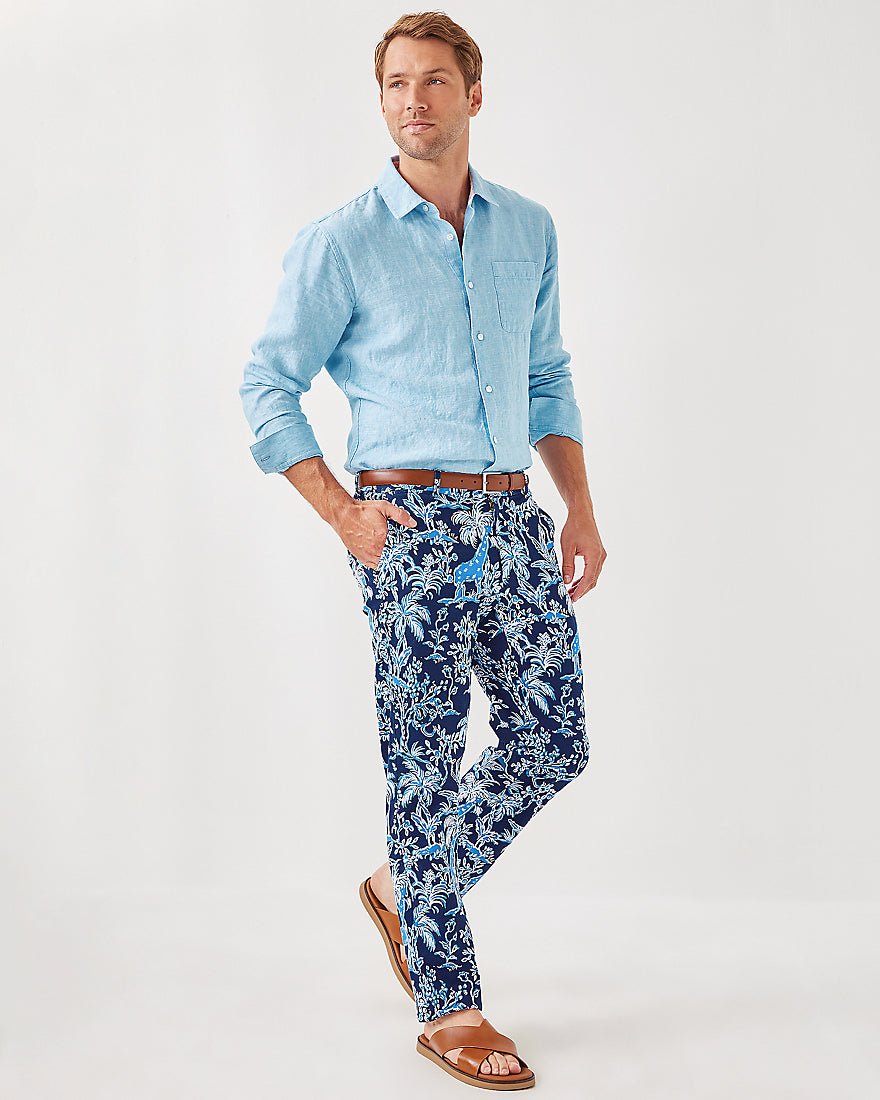 Mens Stuff Mizner Stretch Pant - Low Tide Navy Tall Tales