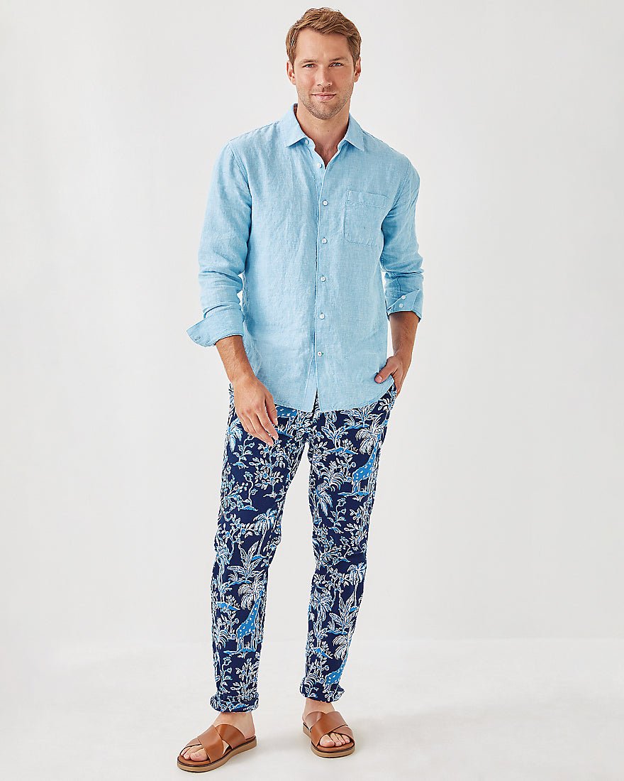 Mens Stuff Mizner Stretch Pant - Low Tide Navy Tall Tales