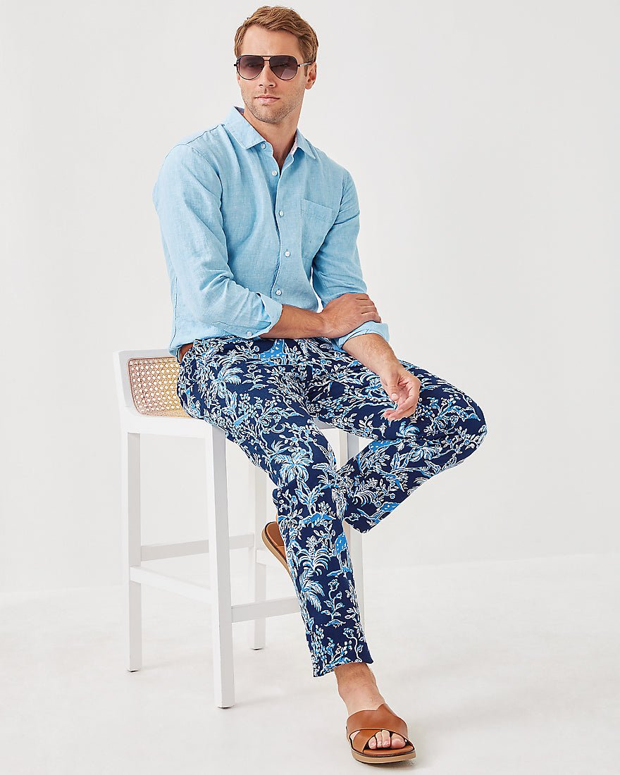 Mens Stuff Mizner Stretch Pant - Low Tide Navy Tall Tales
