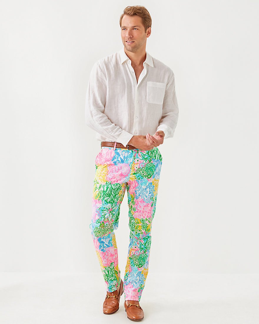 Mens Stuff Mizner Stretch Pant - Multi Bright Delight Patch
