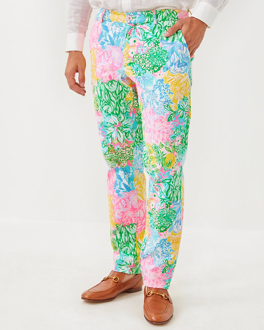Mens Stuff Mizner Stretch Pant - Multi Bright Delight Patch