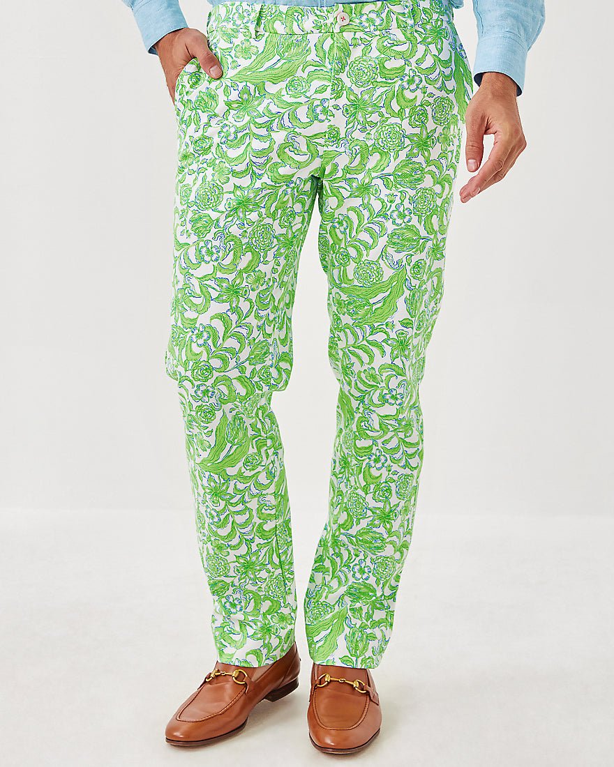 Mens Stuff Mizner Stretch Pant - Resort White Lil Daffodil Hill